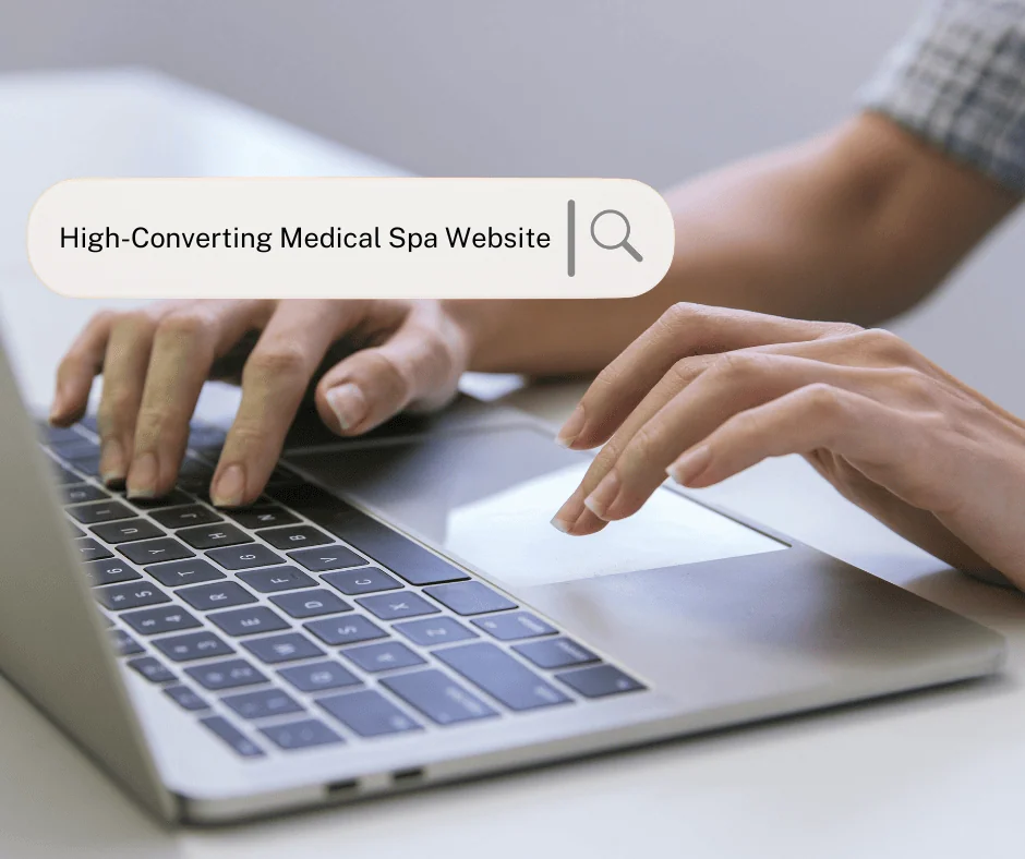medical spa website search